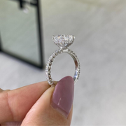 Luxury Cushion Cut Bridal Ring